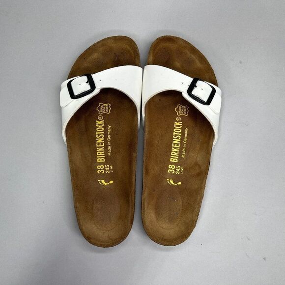 Birkenstock Women's Size 7.5 Madrid White Sandals - Picture 7 of 10